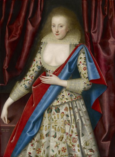 Portrait of a Lady in Masquing Dress, Possibly Jane, Lady Thornhagh by William Larkin